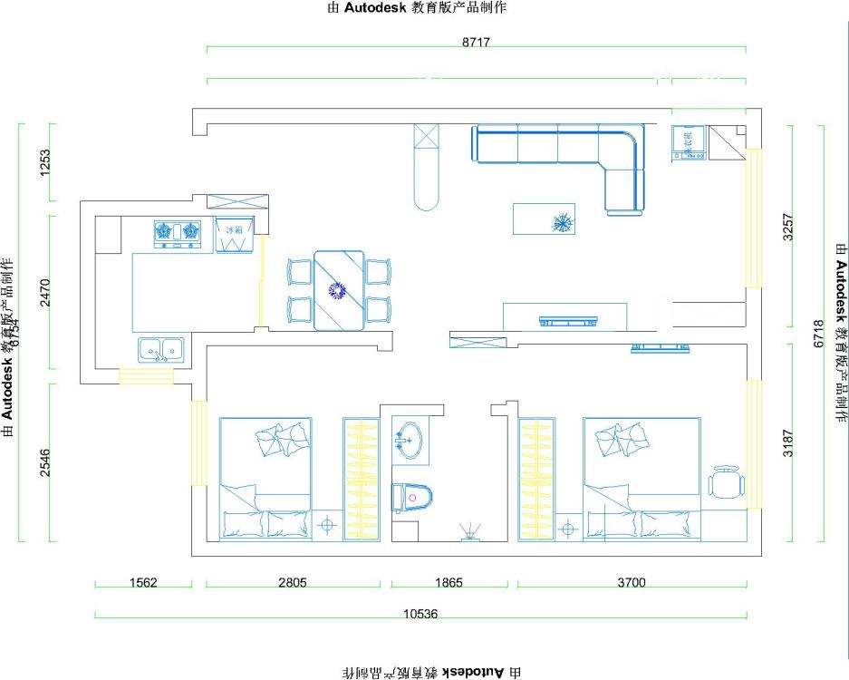 保利叶公馆美式户型图效果图