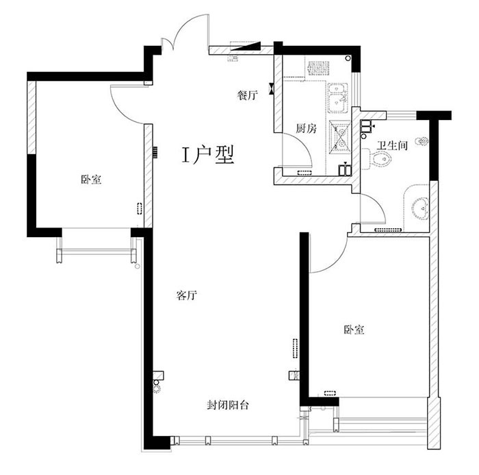 星河国际现代简约户型图效果图