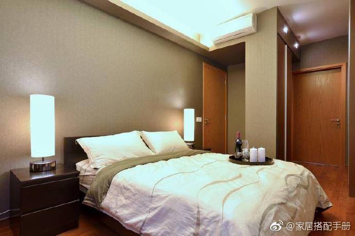 路劲太阳城现代简约卧室效果图
