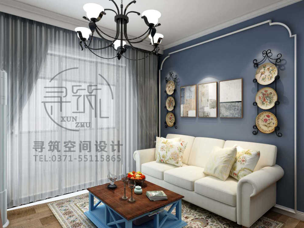 汇泉西悦城地中海卧室效果图