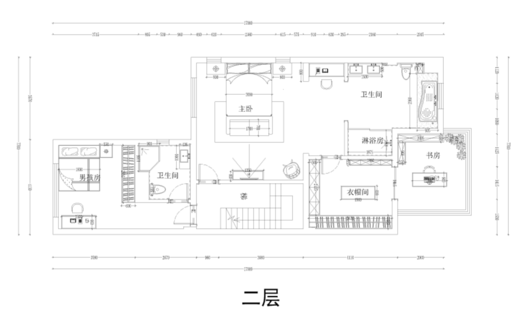 龙湖潋滟海岸现代简约户型图效果图