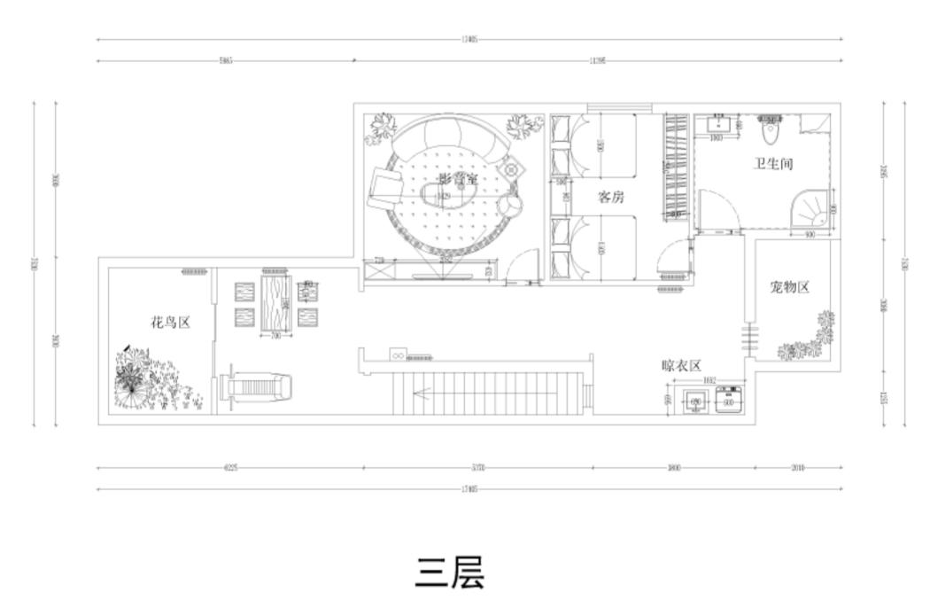 龙湖潋滟海岸现代简约户型图效果图