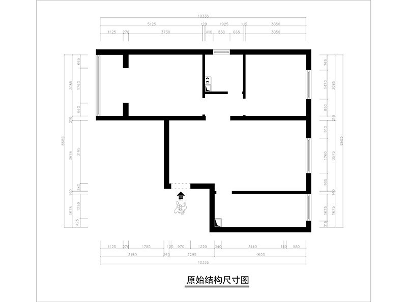 幸福家园1号院现代简约餐厅85平米效果图