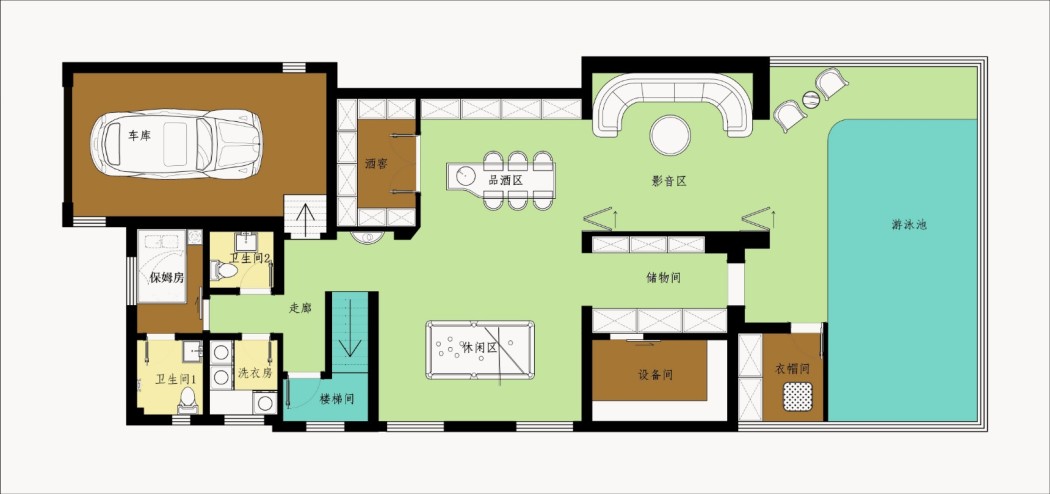 天鹅堡欧式古典户型图效果图