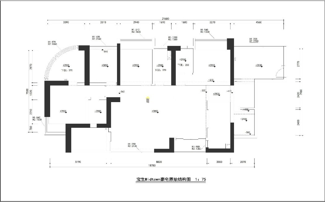 宝生Midtown现代简约户型图效果图