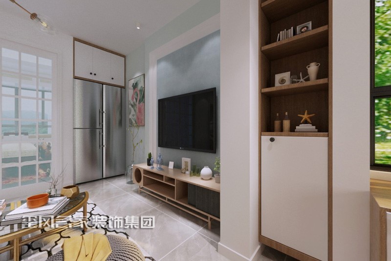 天籁花园北欧背景墙效果图