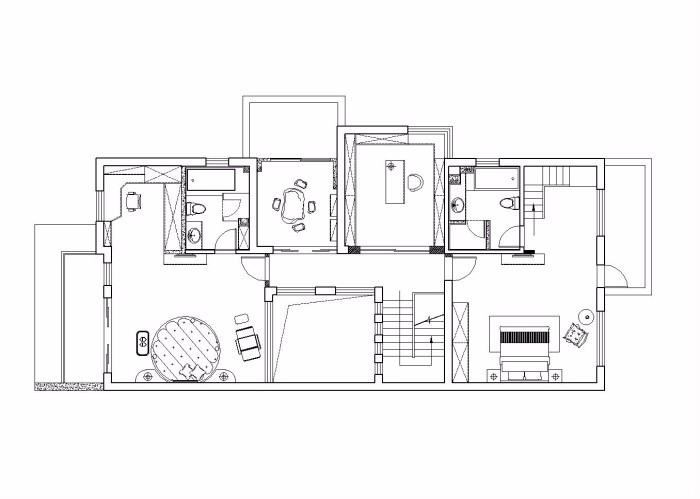 西安BIGHouse北格别墅现代简约户型图效果图