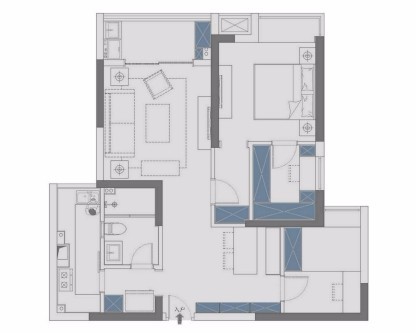 状元府邸美式户型图效果图