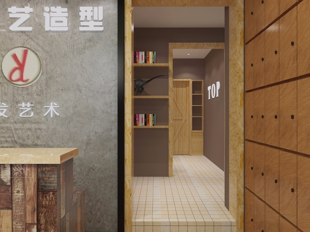 德艺造型背景墙效果图