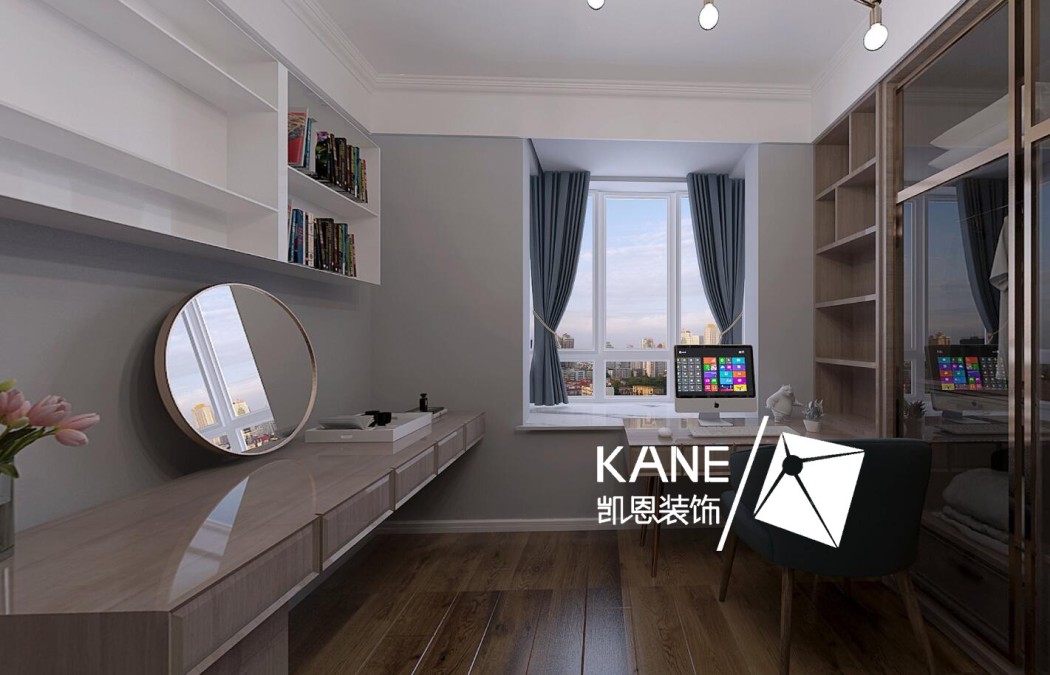 秀逸苏杭现代轻奢衣帽间效果图