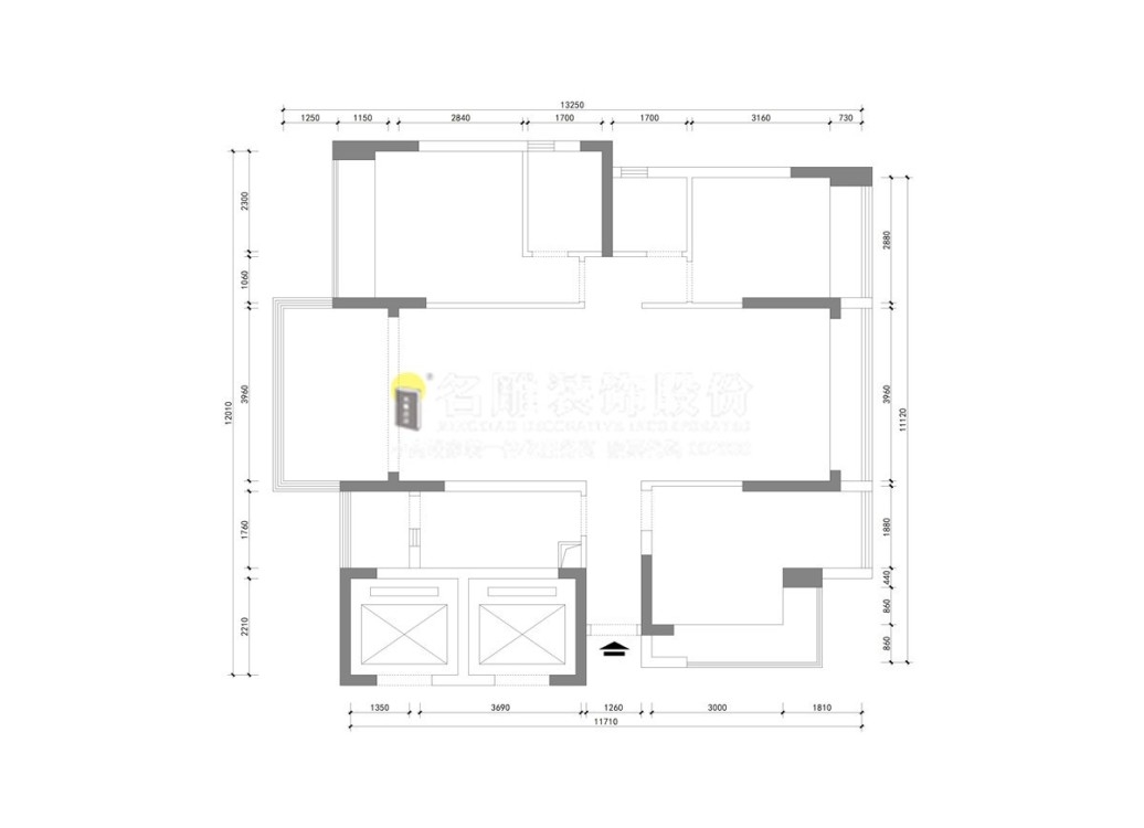 星都·梅沙天邸(建设中)现代简约户型图效果图