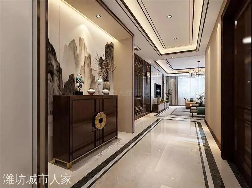 恒信·巴塞小镇新中式效果图