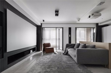 航城丽都(建设中)现代简约客厅效果图