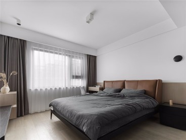 航城丽都(建设中)现代简约卧室效果图