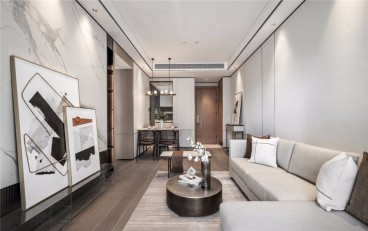 金地商置·兰亭风华(建设中)新中式客厅效果图