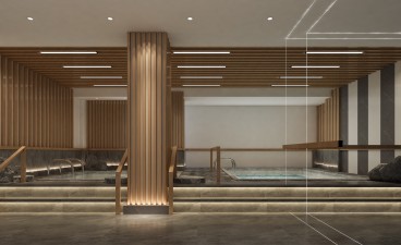 陕西省临潼疗养院现代简约效果图