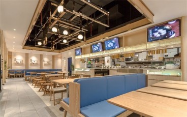 快餐(笕丁路店)现代简约效果图