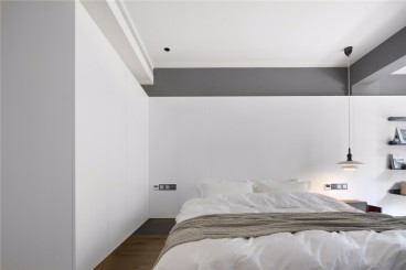 五矿·万境水岸售楼处(建设中)现代简约卧室效果图