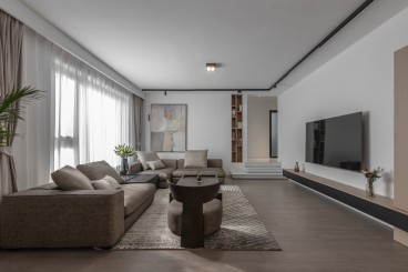 顺驰·泊林现代简约客厅效果图