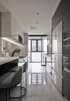 中建壹品澜郡(建设中)现代简约厨房效果图