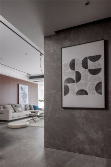 中建福地星城现代简约客厅效果图