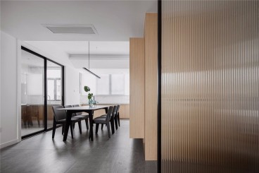 纽宾凯·麓院(建设中)现代简约餐厅效果图