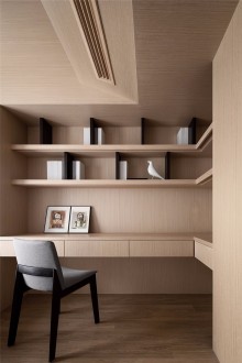 纽宾凯·麓院(建设中)现代简约书房效果图