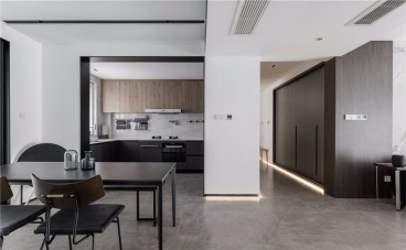 中建大公馆现代简约餐厅效果图