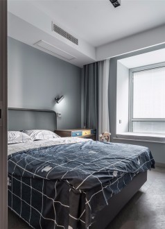 星悦湾(建设中)现代简约卧室效果图