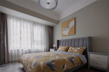 御江壹品青山印时尚混搭卧室效果图