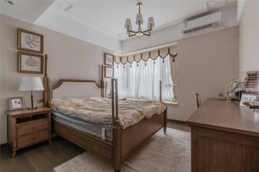 清能清江锦城美式卧室效果图