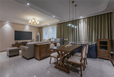 清能清江锦城美式餐厅效果图