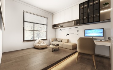叠峰翠谷(建设中)现代简约儿童房效果图