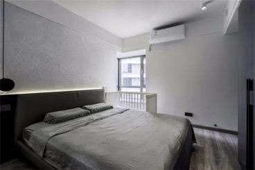 华侨城欢乐天际(建设中)现代简约卧室效果图