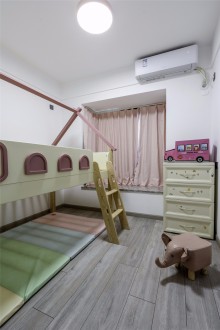 华侨城欢乐天际(建设中)现代简约卧室效果图