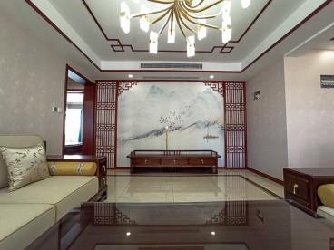 天籁花园新中式客厅效果图