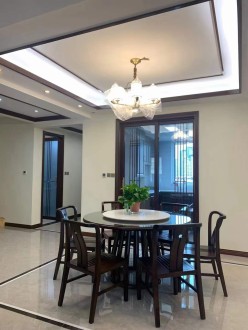 中海国际社区铂悦府新中式餐厅效果图