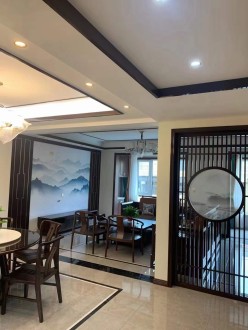 中海国际社区铂悦府新中式玄关效果图
