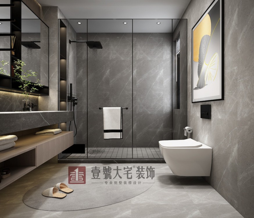 荣盛华府现代简约客厅效果图