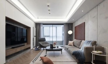 国赫天著现代简约客厅效果图