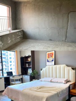 枫韵蓝湾现代简约卧室效果图