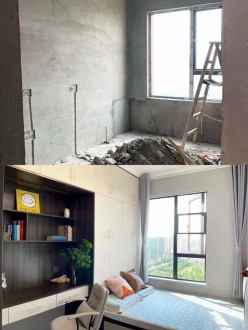 枫韵蓝湾现代简约卧室效果图