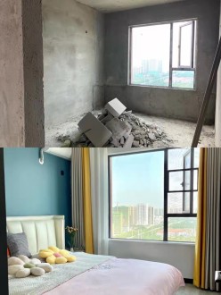 枫韵蓝湾现代简约卧室效果图