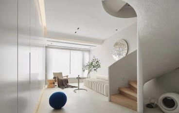 龙湖·星海彼岸现代简约客厅效果图