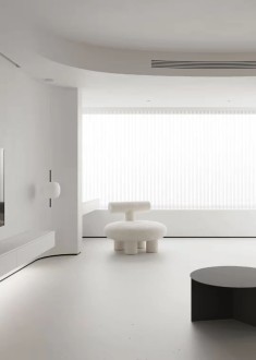 华业·玫瑰东方2期现代简约客厅效果图
