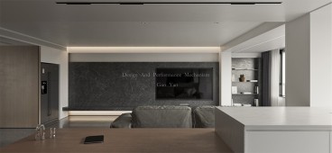 君悦山庄现代简约餐厅效果图