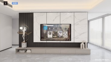 银丰玖玺城现代轻奢客厅效果图