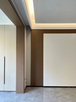 汇泉西悦城现代简约客厅效果图