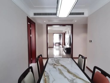 紫薇城市花园新中式餐厅效果图
