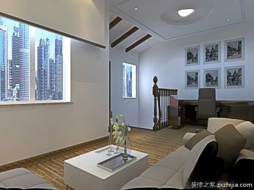 落霞苑第一社区49栋简欧客厅效果图